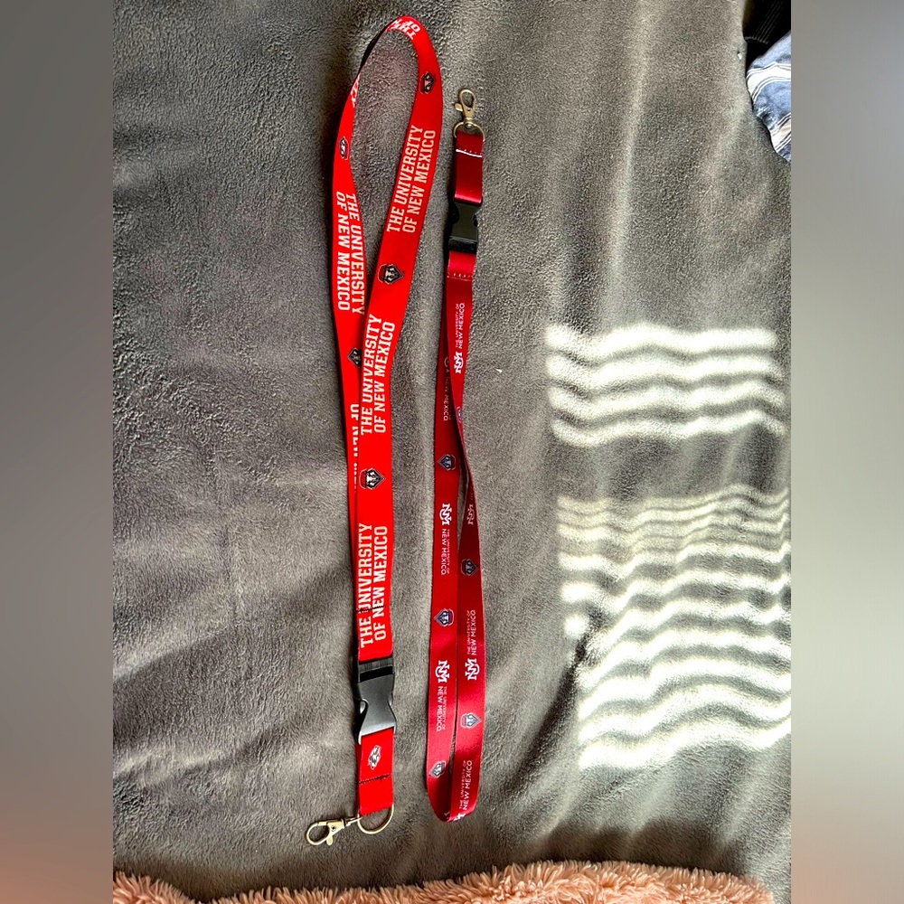University of New Mexico Two Lanyards - never used